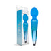 Nixie Rechargeable Wand Massager Blue Ombre Metallic - SexToy.com