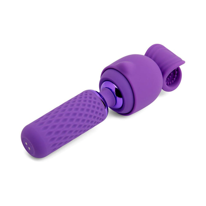 Nu Sensuelle Harlow Nubii Mini Wand W/ Masturbator Purple - SexToy.com