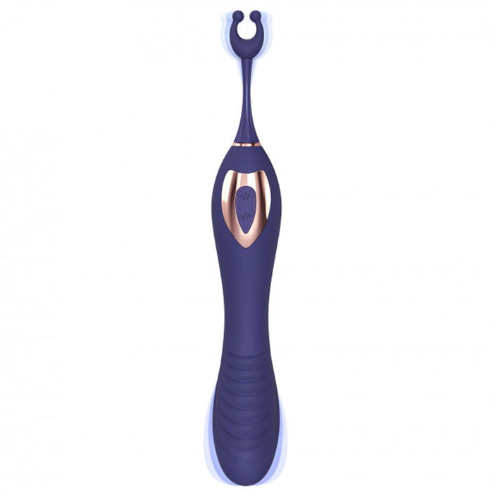 O Mega Vibrator And Clitoral Stimulator Midnight Indigo - SexToy.com