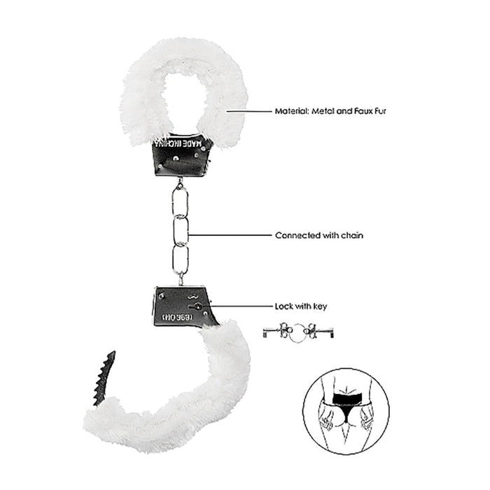 Ouch Beginners Furry Handcuffs - SexToy.com