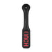 Ouch! Black & White Bonded Leather Paddle Ouch Black - SexToy.com