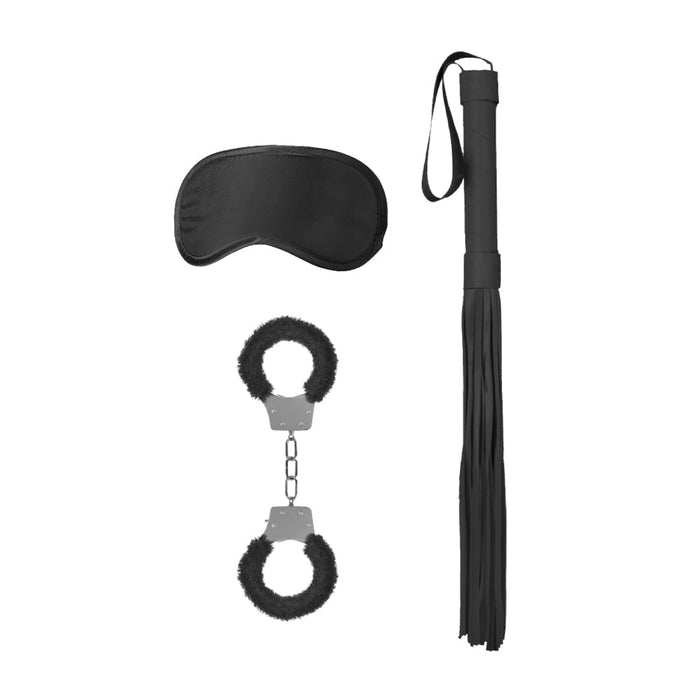 Ouch! Black & White Introductory Bondage Kit #1 Black - SexToy.com