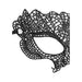 Ouch! Black & White Lace Eye Mask Princess Black - SexToy.com