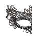 Ouch! Black & White Lace Eye Mask Queen Black - SexToy.com