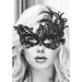 Ouch! Black & White Lace Eye Mask Royal Black - SexToy.com