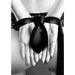 Ouch! Black & White Satin Bondage Tie Black - SexToy.com