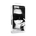 Ouch! Black & White Satin Curvy Eye Mask With Elastic Straps Black - SexToy.com