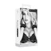 Ouch! Black & White Velcro Hand Or Ankle Cuffs With Adjustable Straps Black - SexToy.com