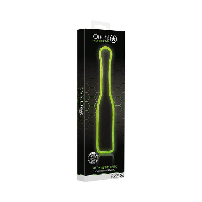 Ouch! Glow Paddle - Glow In The Dark - Green - SexToy.com