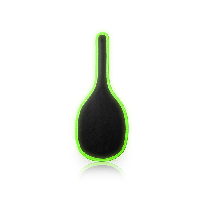 Ouch! Glow Round Paddle - Glow In The Dark - Green - SexToy.com