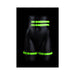 Ouch! Glow Thigh Cuffs, Hand Cuffs & Belt - Glow In The Dark - Green - S/m - SexToy.com