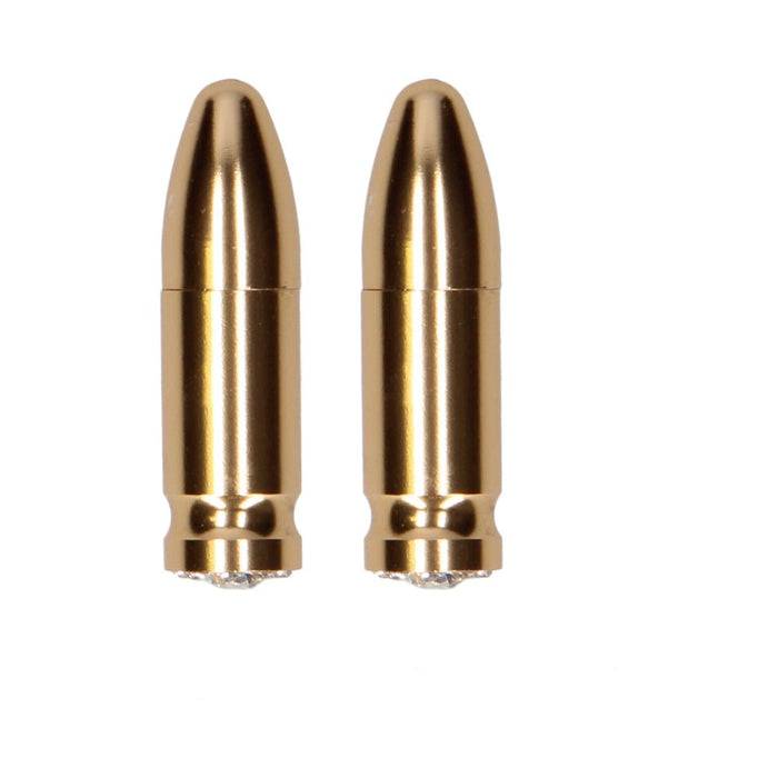 Ouch Magnetic Nipple Clamps - Diamond Bullet - Gold - SexToy.com