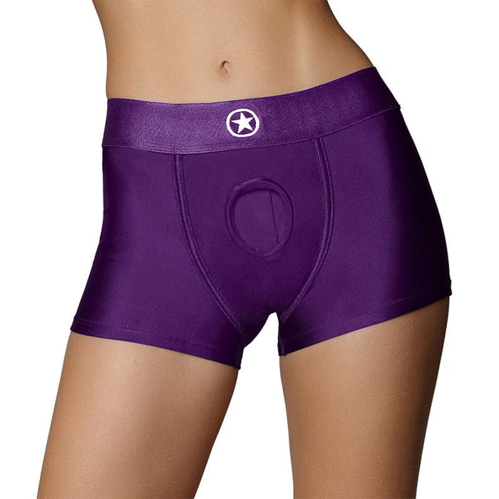 Ouch! Vibrating Strap - on Boxer Purple Xs/s - SexToy.com