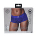 Ouch! Vibrating Strap - on Brief Royal Blue M/l - SexToy.com