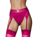 Ouch! Vibrating Strap - on Thong With Adjustable Garters Pink Xs/s - SexToy.com