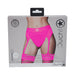 Ouch! Vibrating Strap - on Thong With Adjustable Garters Pink Xs/s - SexToy.com