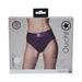 Ouch! Vibrating Strap - on Thong With Removable Butt Straps Purple Xs/s - SexToy.com