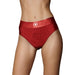 Ouch! Vibrating Strap - on Thong With Removable Butt Straps Red Xs/s - SexToy.com