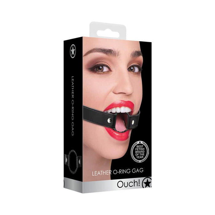 Ouch Wrapped O - Ring Gag - Black - SexToy.com