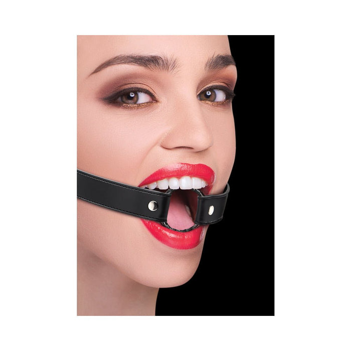 Ouch Wrapped O - Ring Gag - Black - SexToy.com