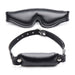 Padded Blindfold And Gag Set Black - SexToy.com