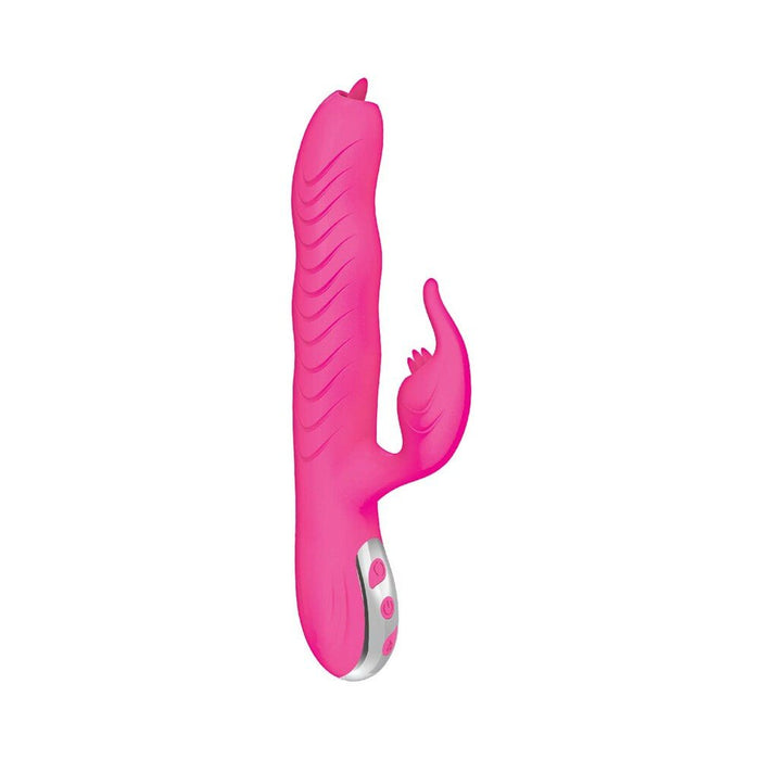 Passion Dolphin Heat Up Dual Stimulator Pink - SexToy.com