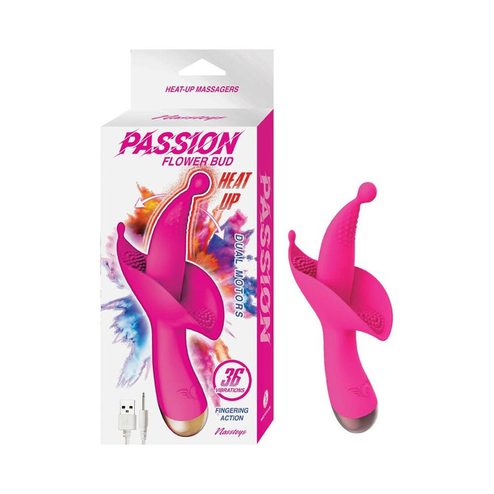 Passion Flower Bud Heat Up Dual Stimulator Pink - SexToy.com