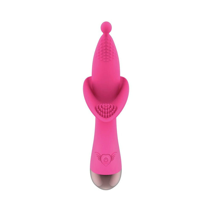 Passion Flower Bud Heat Up Dual Stimulator Pink - SexToy.com