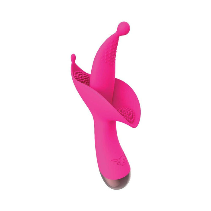 Passion Flower Bud Heat Up Dual Stimulator Pink - SexToy.com