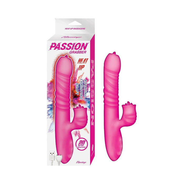 Passion Grabber Heat Up Dual Stimulator Pink - SexToy.com