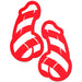 Pastease Candy Cane Dicks Red & White Pasties O/S - SexToy.com