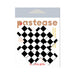 Pastease Checker Cross X Black White Pasties O/S - SexToy.com