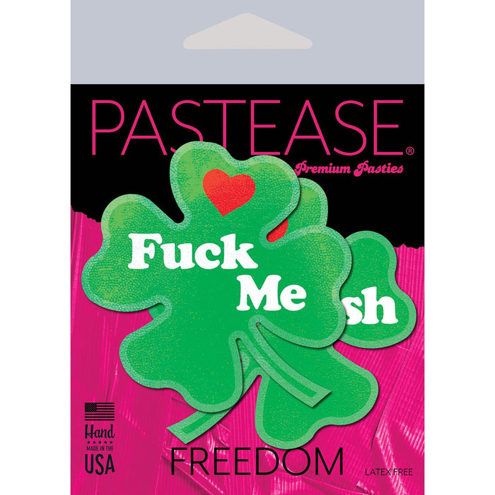 Pastease Clover Fuck Me I'm Irish Nipple Pasties - SexToy.com