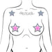 Pastease Glitter Peek A Boob Stars Silver Pasties - SexToy.com