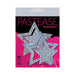 Pastease Glitter Peek A Boob Stars Silver Pasties - SexToy.com