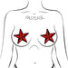 Pastease Nautical Star: Diamond Thom Red Disco Sailor Star Nipple Pasties - SexToy.com