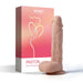 Paxton App Controlled Realistic 8.5" Vibrating Dildo - Ivory - SexToy.com