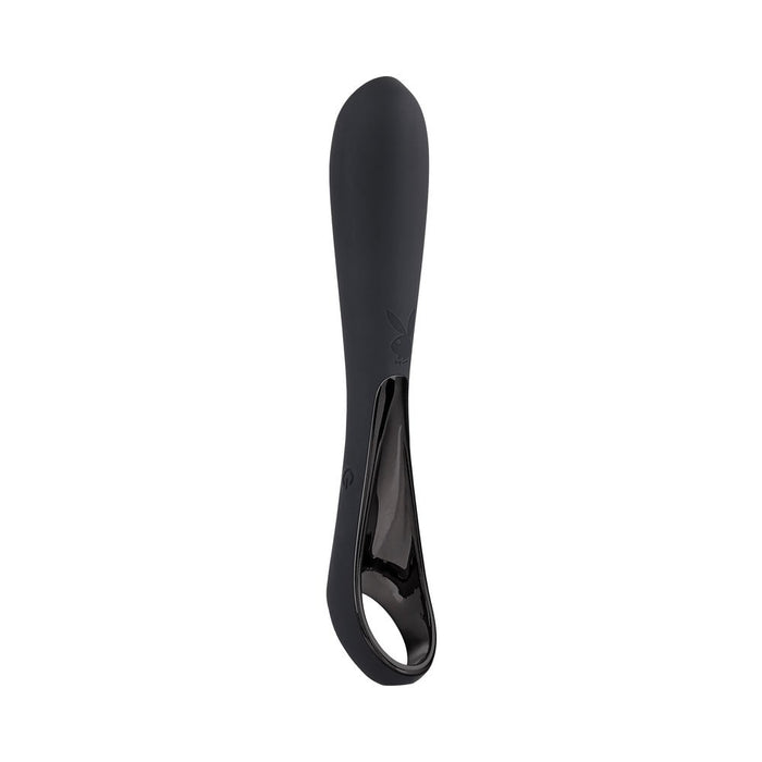 Playboy Ollo Rechargeable Silicone Vibrator With Ring Handle 2 Am - SexToy.com