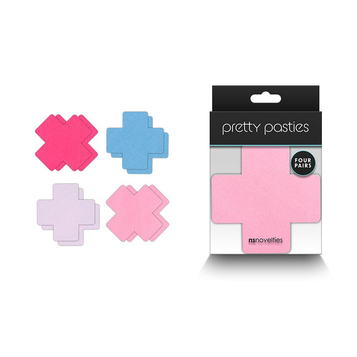 Pretty Pasties Cross Ii Assorted 4 Pair - SexToy.com