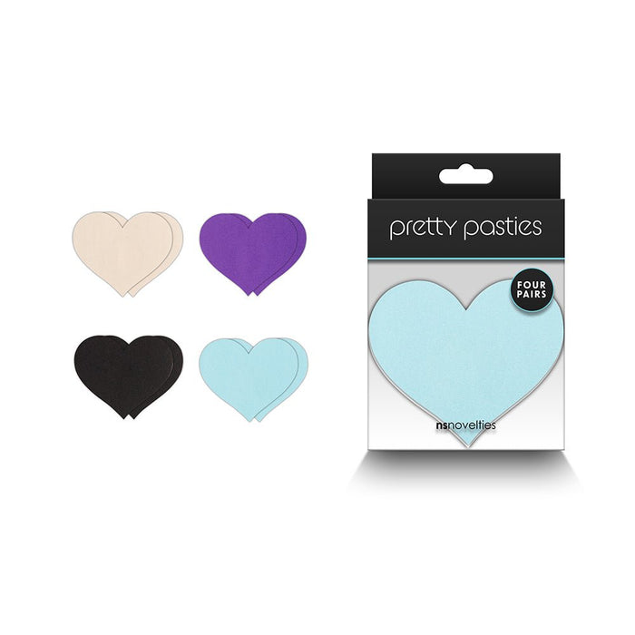 Pretty Pasties Heart I Assorted 4 Pair - SexToy.com