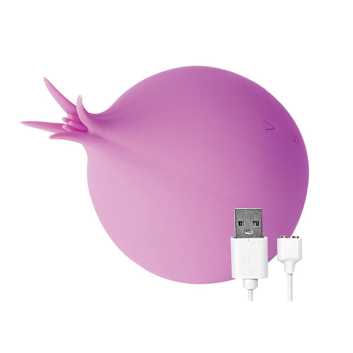 Princess Clit - tastic Suction Tickler Rechargeable Silicone Vibrator Lavender - SexToy.com