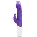 Rabbit Essentials Thrusting Slim Shaft Rabbit Vibrator Purple - SexToy.com