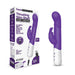 Rabbit Essentials Thrusting Slim Shaft Rabbit Vibrator Purple - SexToy.com