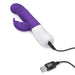 Rabbit Essentials Thrusting Slim Shaft Rabbit Vibrator Purple - SexToy.com