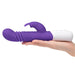 Rabbit Essentials Thrusting Slim Shaft Rabbit Vibrator Purple - SexToy.com