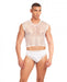 Rainbow Party Net Flex Large Mesh 3 pc Set - White S/M - SexToy.com