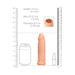 Real Rock Penis Extender - 7" - 17 Cm - Vanilla - SexToy.com