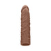 Real Rock Penis Extender - 7" - 17.5 Cm - Mocha - SexToy.com