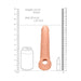 Real Rock Penis Extender With Rings - 9" - 22 Cm - Vanilla - SexToy.com