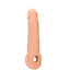 Real Rock Penis Extender With Rings - 9" - 22 Cm - Vanilla - SexToy.com